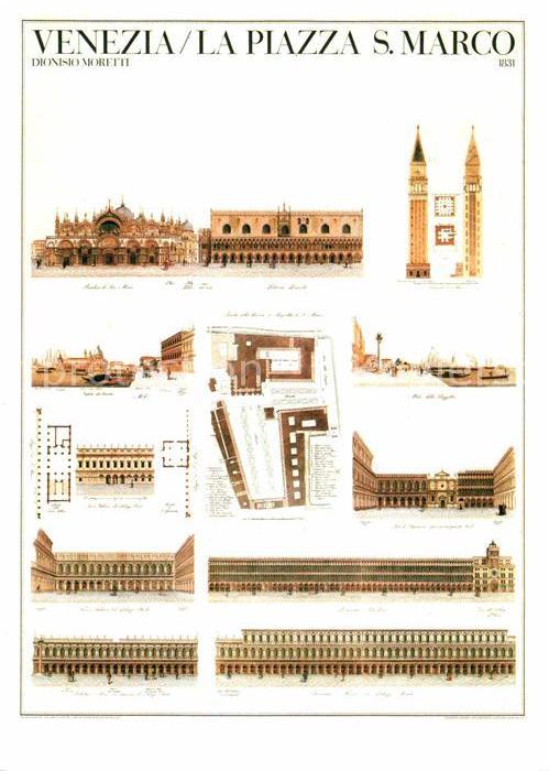 Venezia Venedig Piazza San Marco Illustration