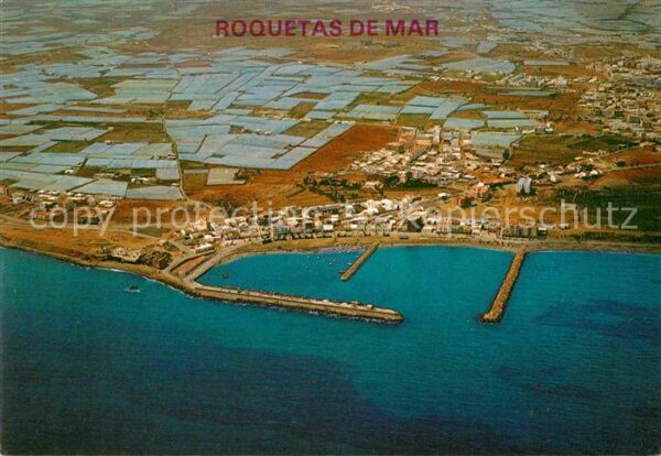 Roquetas de Mar Vista aerea del puerto