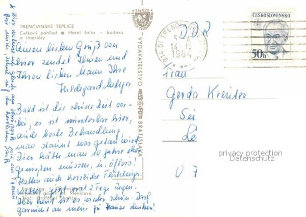 Trencianske Teplice Celkovy pohlad Hotel Jalta – Bild 2