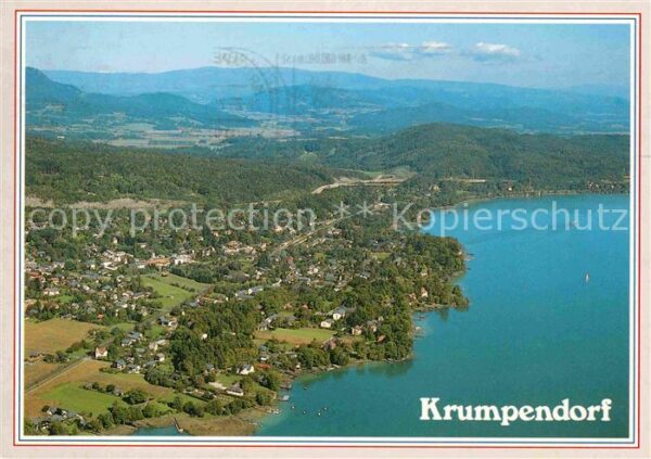 Krumpendorf Woerthersee Alpenseebad Fliegeraufnahme