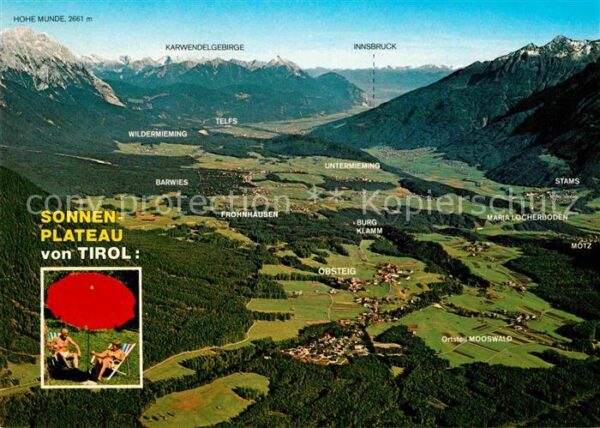 Obsteig Tirol Sonnenplateau Mieminger Plateau Alpenpa