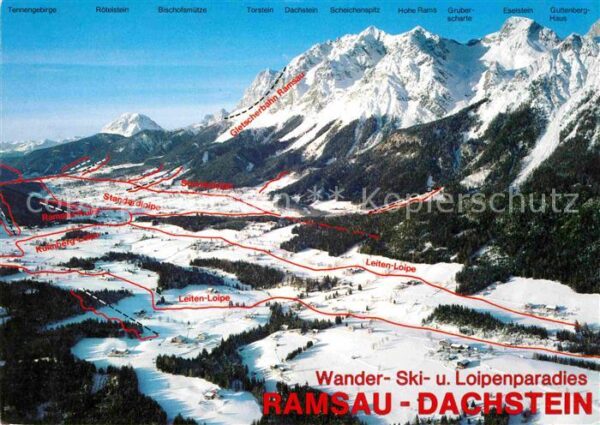 Ramsau Dachstein Steiermark Panorama Wintersportplatz Dachsteingebi