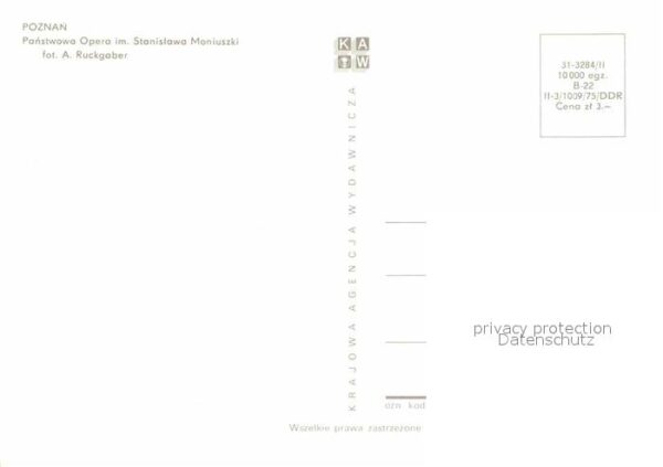 Poznan Posen Panstwowa Opera im. Stanislawa Moniuszk – Bild 2