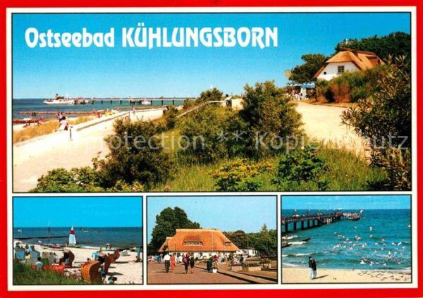 Kuehlungsborn Ostseebad Strand Promenade Gaststätte Seebrücke