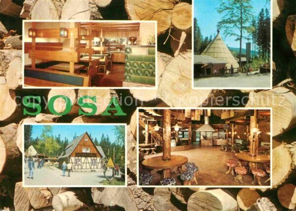 Sosa Erzgebirge Konsum Gaststätten Köhlerhütte und Meil