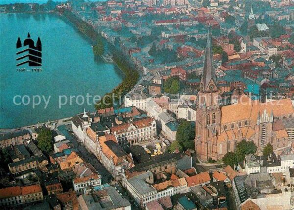 Schwerin Mecklenburg Altstadt Kirche Schweriner See Fliegera