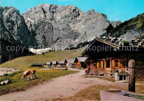 Eng Alm Almen im Karwendelgebirge Brunnen Almvi