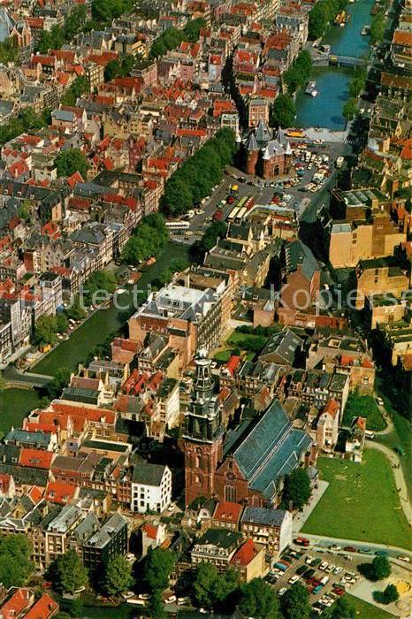 Amsterdam Niederlande Zuiderkerk Waag Luchtopname