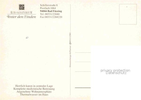 Bad Fuessing Kursanatorium Unter den Linden Clubraum – Bild 2