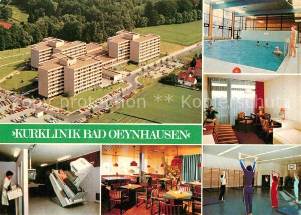 Bad Oeynhausen Kurklinik Fliegeraufnahme Hallenbad Gym