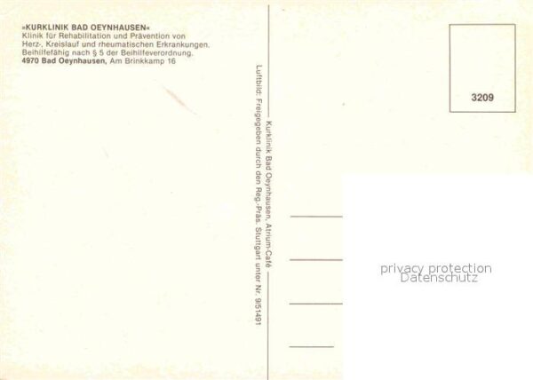 Bad Oeynhausen Kurklinik Fliegeraufnahme Hallenbad Gym – Bild 2