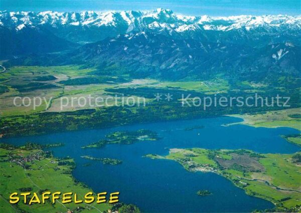 Staffelsee mit Zugspitze Wettersteingebirge Fliege