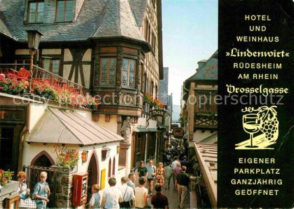 Ruedesheim Rhein Hotel und Weinhaus Lindenwirt Drosselga