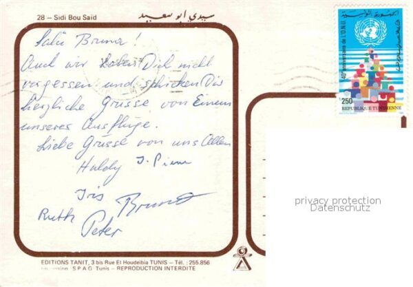 Sidi Bou Said Ortsmotiv Junge Algerierin – Bild 2