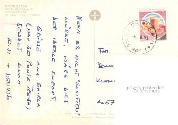 Varese Piccolo Lago Motel Ristorante Ghirla – Bild 2