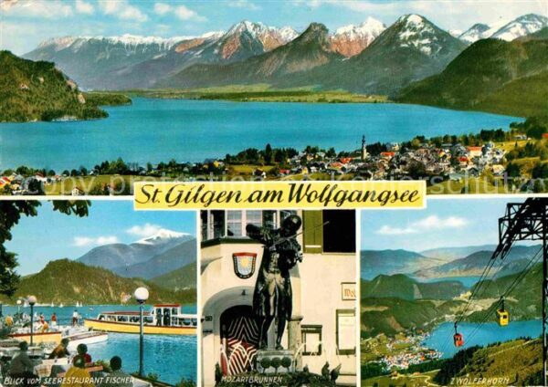 St Gilgen Salzkammergut Alpenpanorama Seerestaurant Fischer Moz