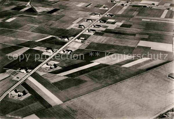 Neubauerndorf Fliegeraufnahme Serie Deutsche Dorfform