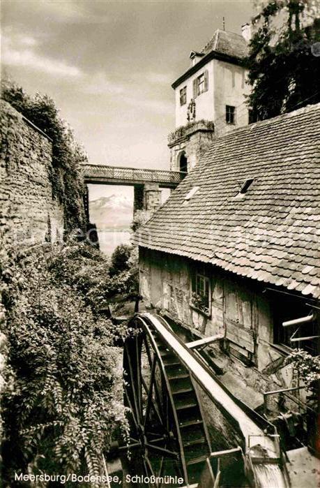 Meersburg Bodensee Schlossmühle Wasserrad
