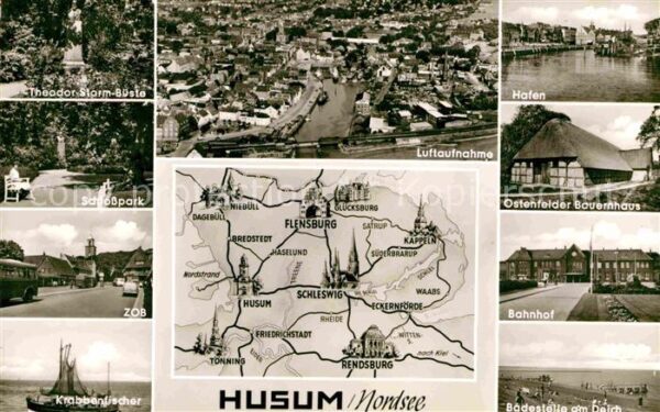 Husum Nordfriesland Theodor Storm Büste Denkmal Schlosspark