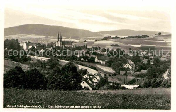 Schirgiswalde Panorama Kurort Das Städtchen an der ju