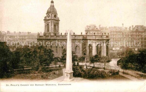 Birmingham St Philips Church and Burnaby Memorial