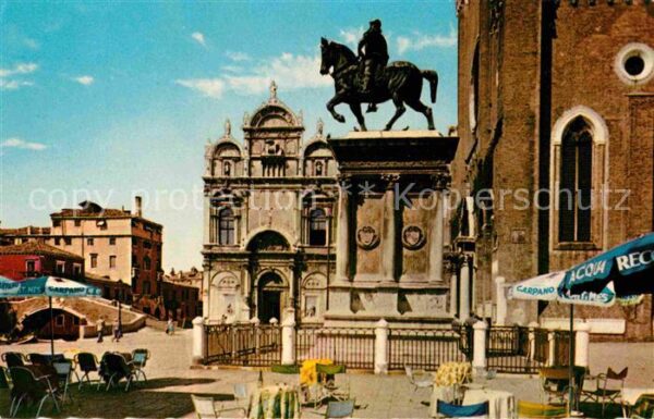 Venezia Venedig Monumento al Colleoni Denkmal Reitersta