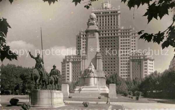 Madrid Spain Plaza de Espana Monumento a Cervantes D