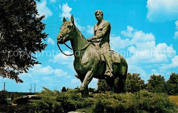 Claremore Will Rogers on his horse Soapsuds Monum