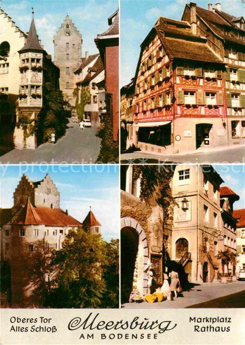 Meersburg Bodensee Oberes Tor Altes Schloss Marktplatz Rat
