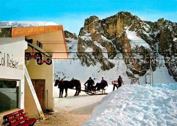 St Christina Gondelbahn Col Reiser Bergstation mit S