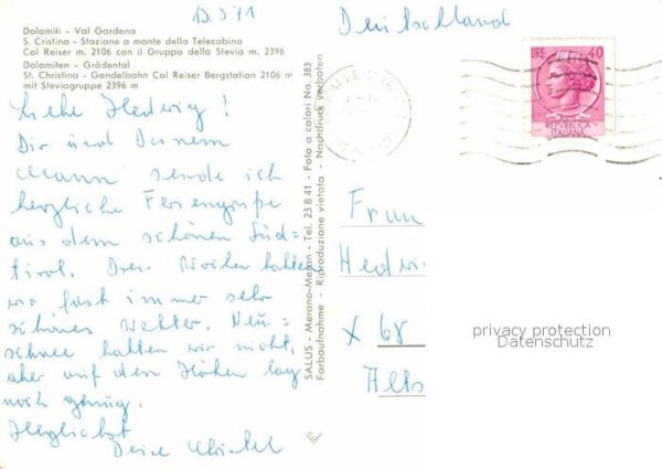 St Christina Gondelbahn Col Reiser Bergstation mit S – Bild 2