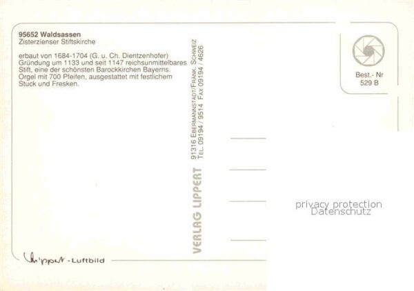 Waldsassen Zisterzienser Stiftskirche Fliegeraufna – Bild 2