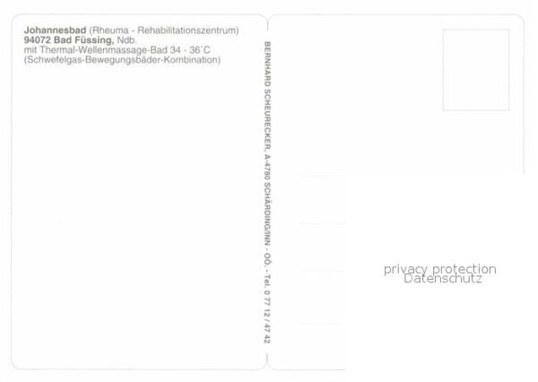 Bad Fuessing Johannesbad Rheuma Rehazentrum Thermalb – Bild 2