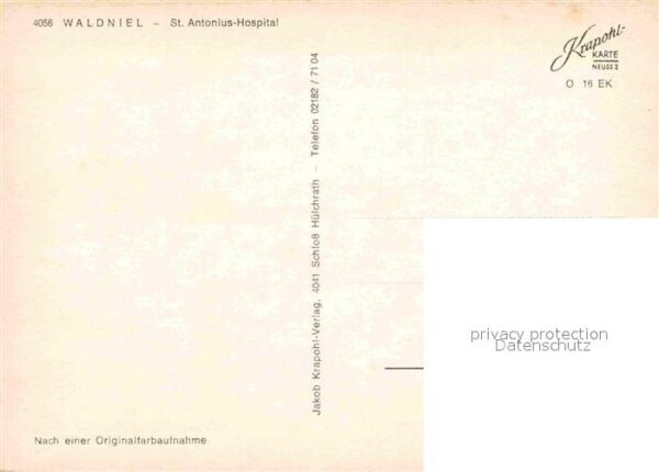 Waldniel St Antonius Hospital Kapelle – Bild 2