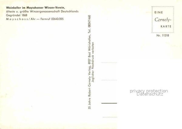 Mayschoss Mayschosser Winzerverein Weinkeller Ält – Bild 2