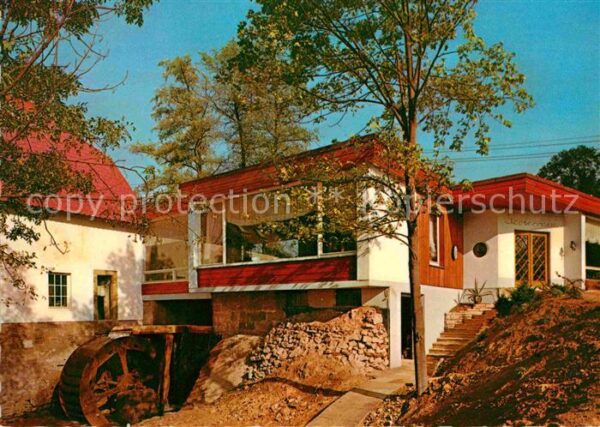 Bad Iburg Cafe Schlossmühle Haupteingang mit Mühl