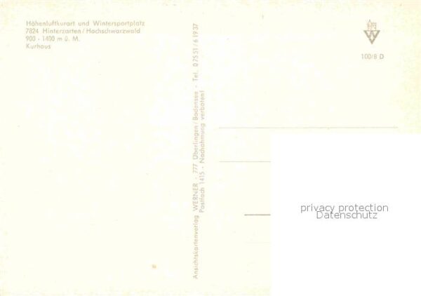 Hinterzarten Kurhaus Höhenluftkurort Wintersportplat – Bild 2