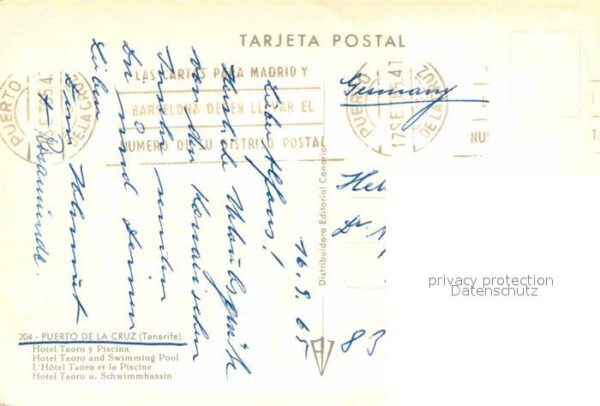 Puerto de la Cruz Hotel Taoro y Piscina – Bild 2