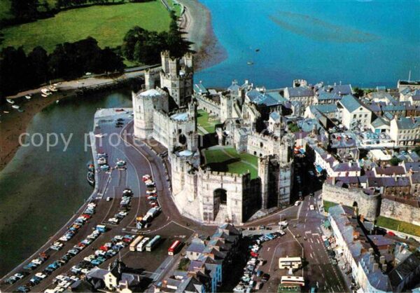 Caernarvon Castle from the air
