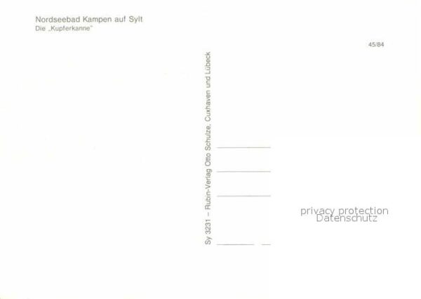 Kampen Sylt Nordseebad Kupferkanne – Bild 2