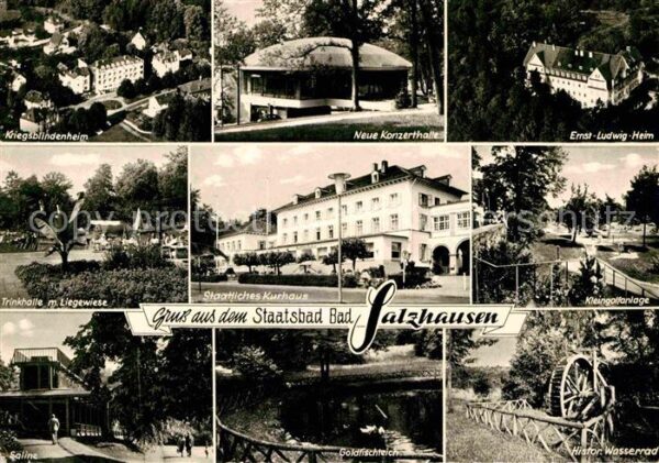 Bad Salzhausen Kriegsblindenheim Konzerthalle Ernst Lu