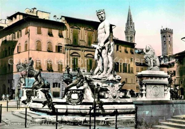 Firenze Florenz Piazza della Signoria Fontana dell Amma