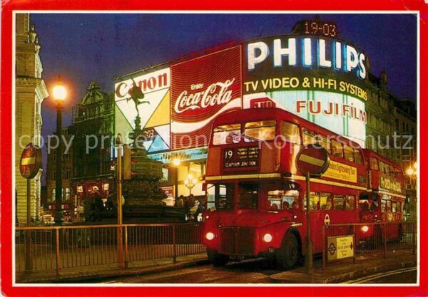 London Piccadilly Circus Doppeldeckerbus