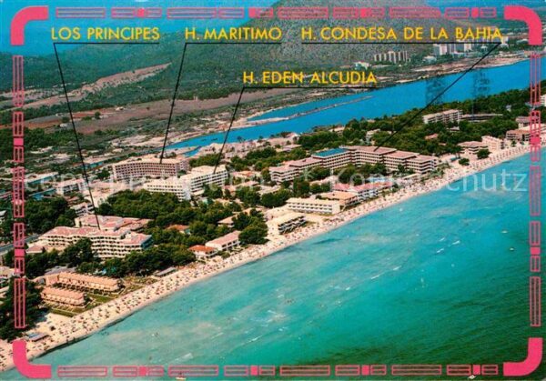 Bahia de Alcudia Hotelanlagen Fliegeraufnahme