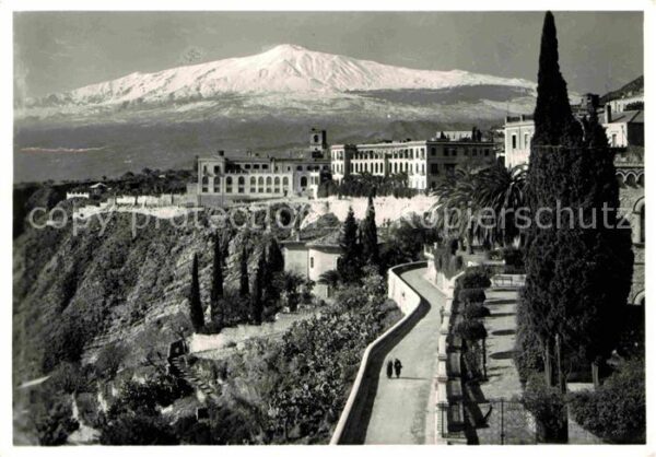 Taormina Sizilien Panorama dell Etna Vulkan Ätna
