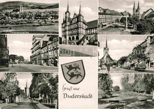 Duderstadt Rathaus Kirche Marktstrasse Wallanlagen