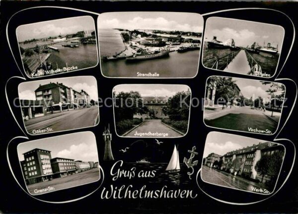 Wilhelmshaven Kaiser Wilhelm Brücke Strassenpartien S