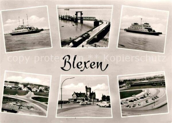 Blexen Fähre Panorama Bahnhof
