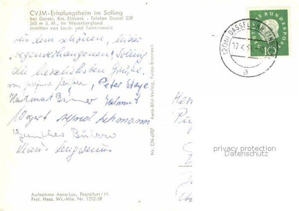 Dassel Solling CVJM Erholungsheim Fliegeraufnahme – Bild 2