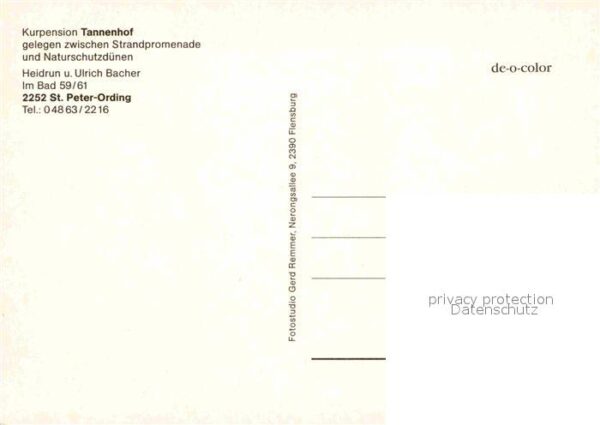 St Peter-Ording Kurpension Tannenhof – Bild 2